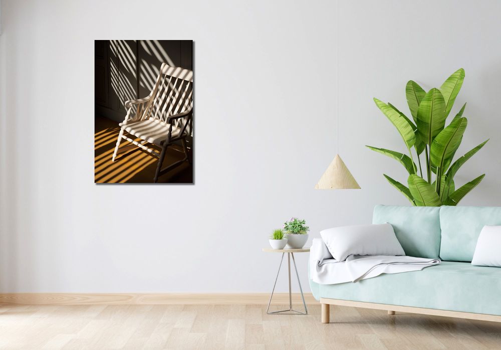 Obraz 60x90cm Krzesło w Cieniu
