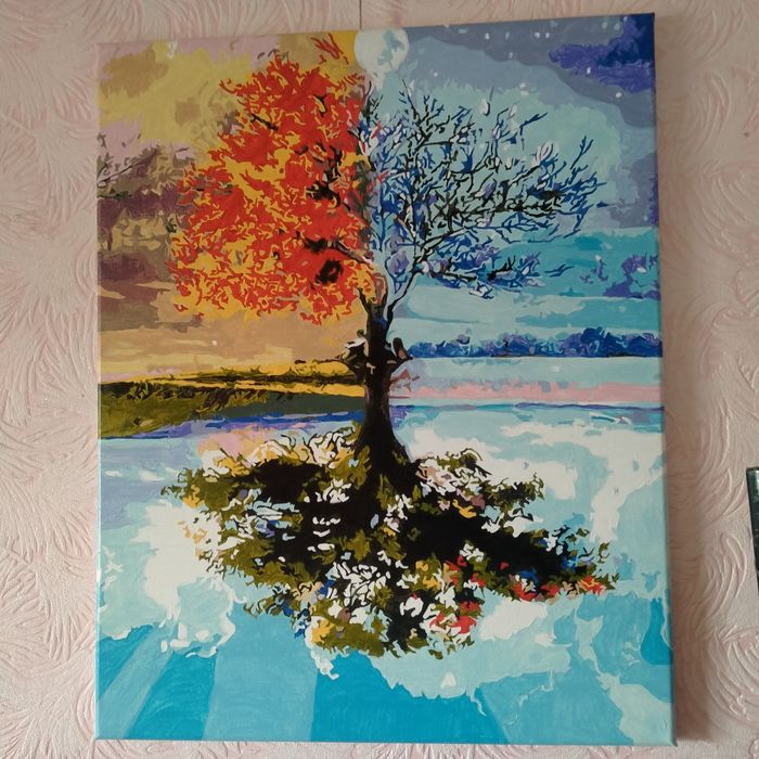 Готова Картина по номерам дерево року