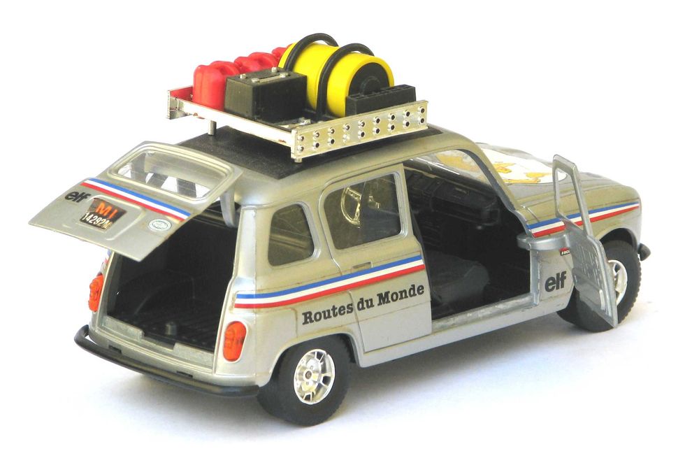 Renault 4 Routes du Monde 1/24 Burago c/ Caixa