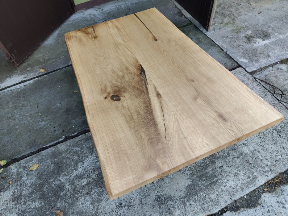 Blat dębowy 140x76 Live edge na stół biurko ławę