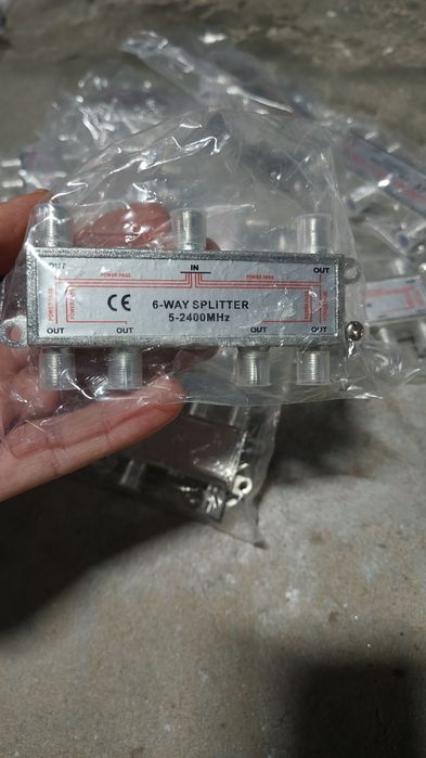 Lote 10 Repartidores / Splitter TV 6 Saídas (5-2400MHz) Novos
