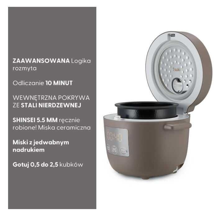 Ryżowar Yum Asia Tsuki 0,45l z ceramiczną miską