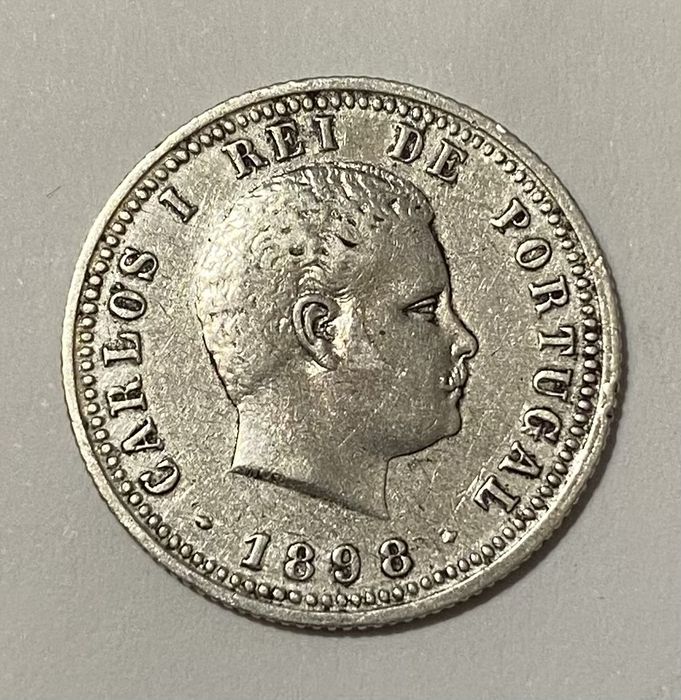 Moeda D CARLOS I - 100 Reis 1898