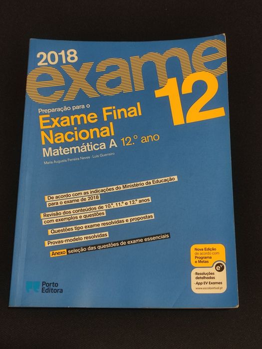 Livro Exame Nacional Matemática A