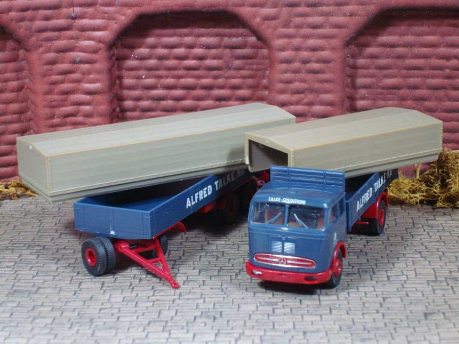 Wiking - Mercedes / Camião com Reboque "Alfred Talke KG" / Usado