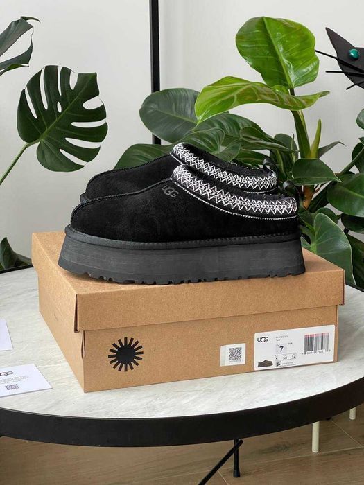 Уггі UGG Tasman Platform Black premium угги осінні/зимові з хутром | Угги натуральные жіночі