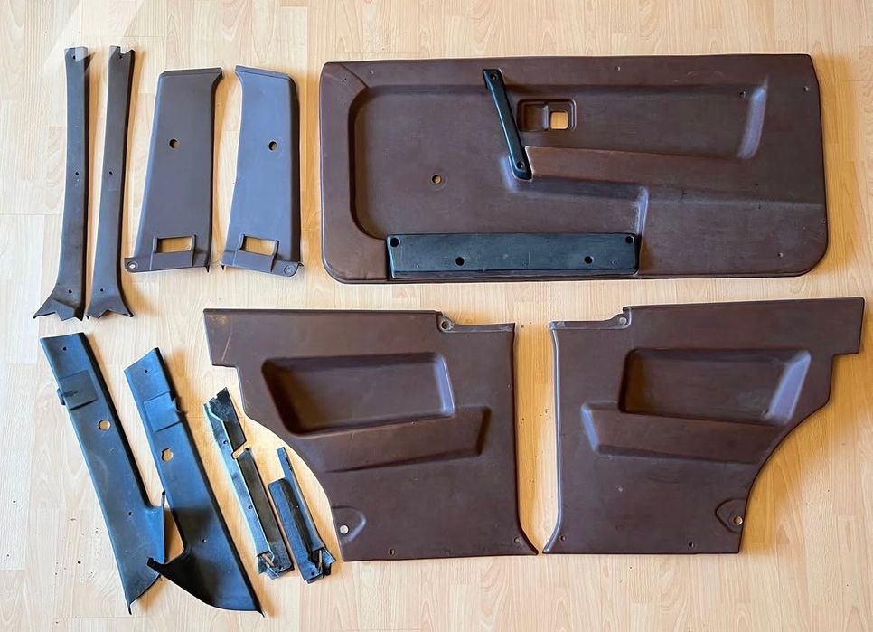 РАННИЕ СССР рыжие дверные карты на ВАЗ 2108 завод кирпичные оригинал