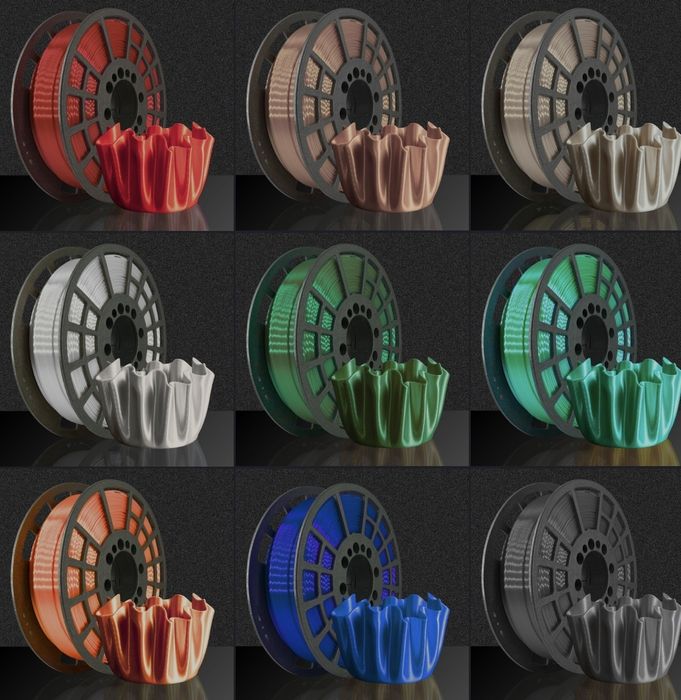 Filamentos 3D PLA PETG ASA TPU 1.75mm 1KG (NOVOS)