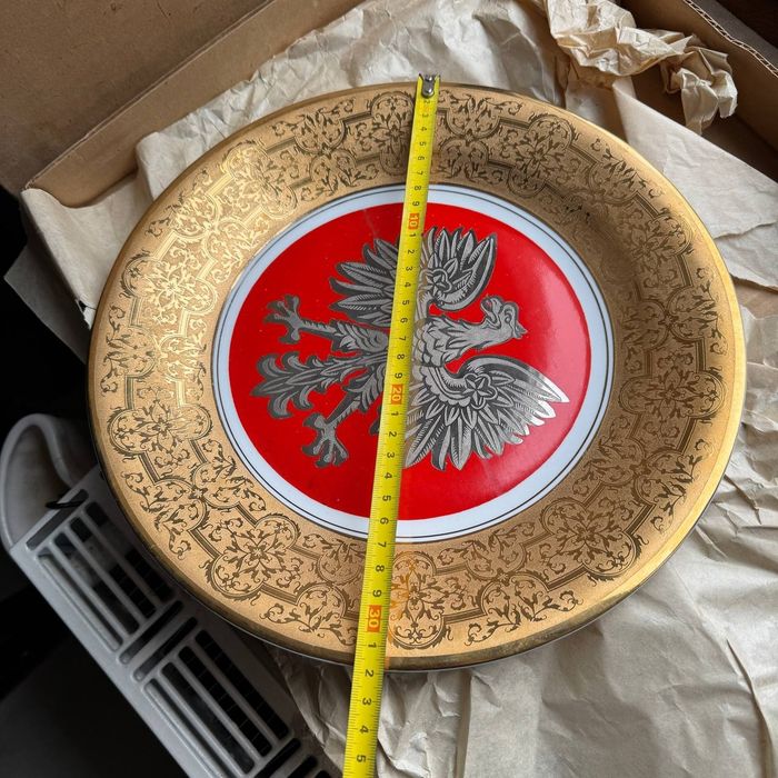 Patera Patriotyczna Z Orłem PRL Porcelana Wawel