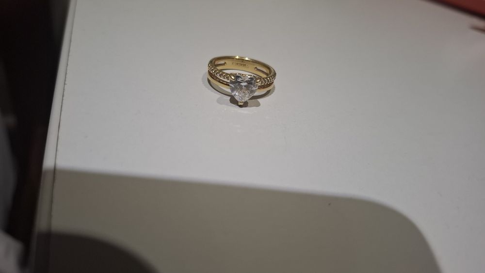 Anel Double Band Heart