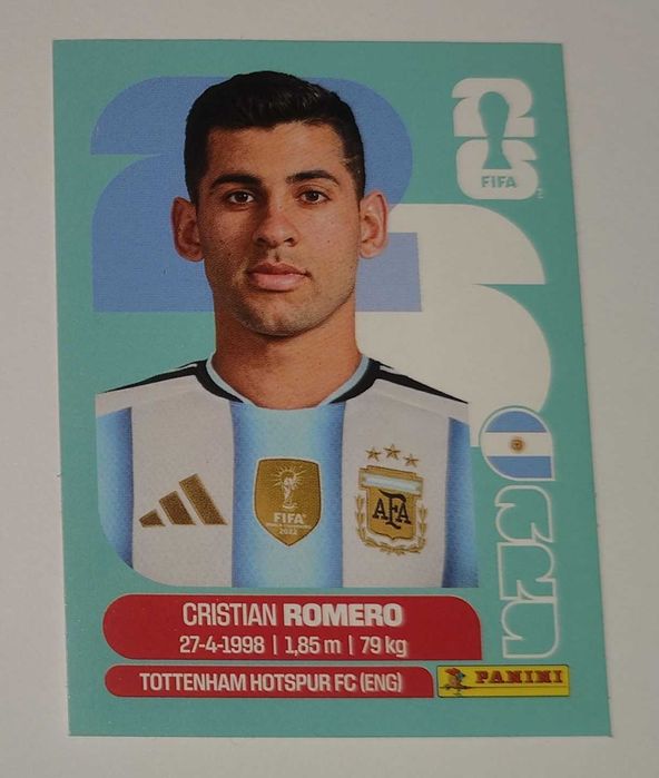 Cristian Romero ARG 4 Argentyna Naklejka Panini FIFA World Cup 2026
