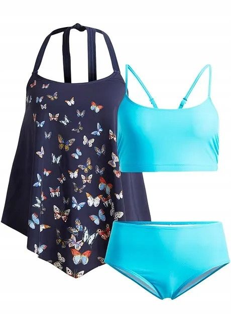 B.P.C tankini we wzory asymetryczne (3 części) r.40