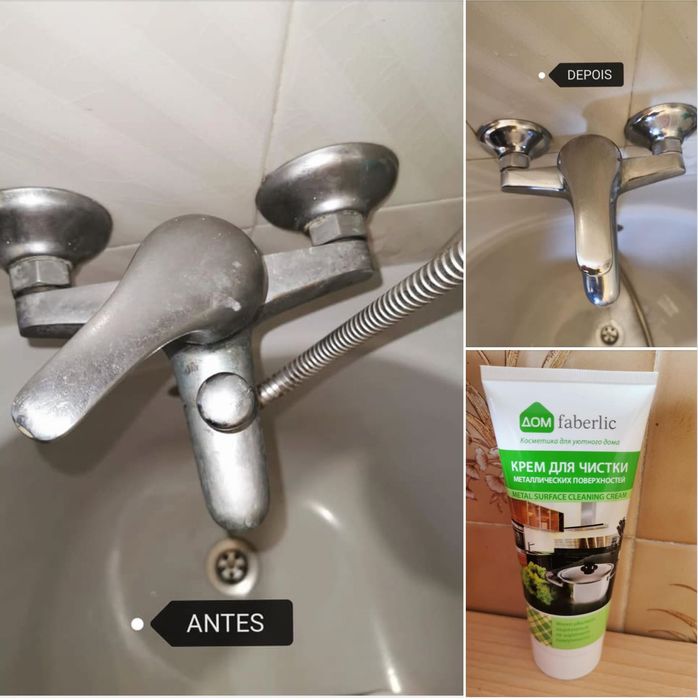 Creme para Limpeza Superfícies Metálicas Faberlic