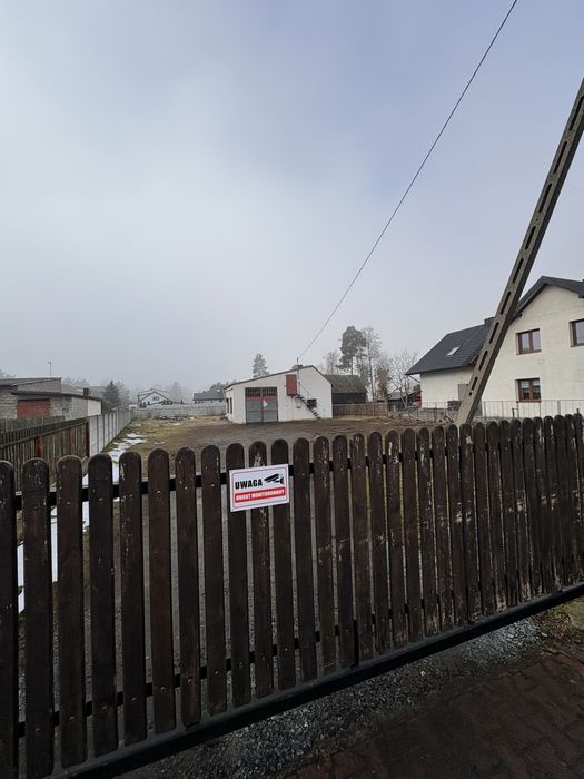 Warsztat 100 m² z kanałem + duży plac 12 arów  przy DK74- Osjaków