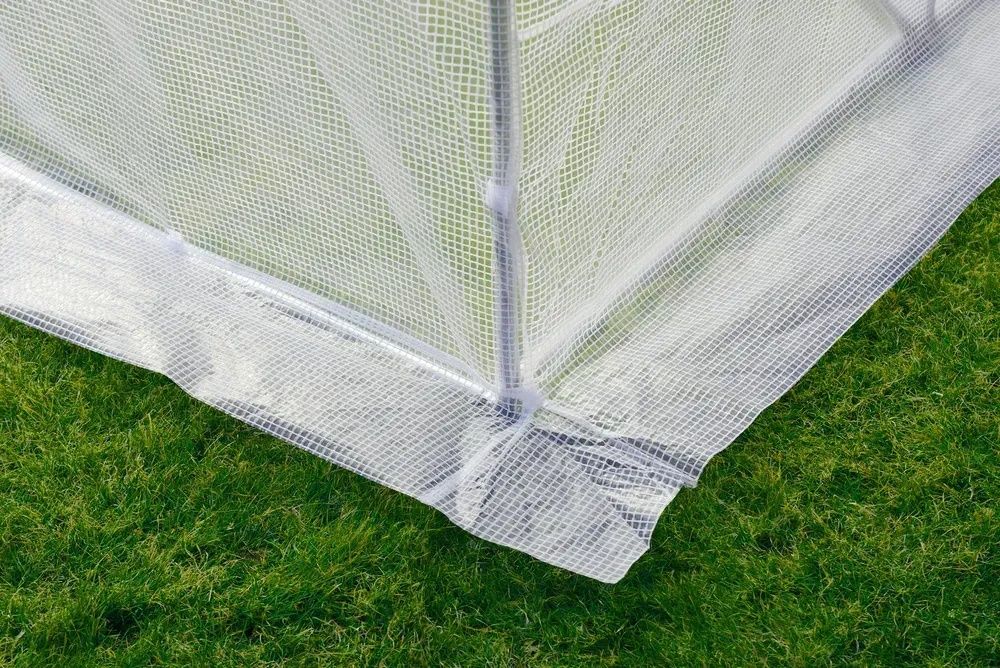 ЗНИЖКИ Садова теплиця парник 10 м² (4×2,5×2 м) оцинкована з UV прозора