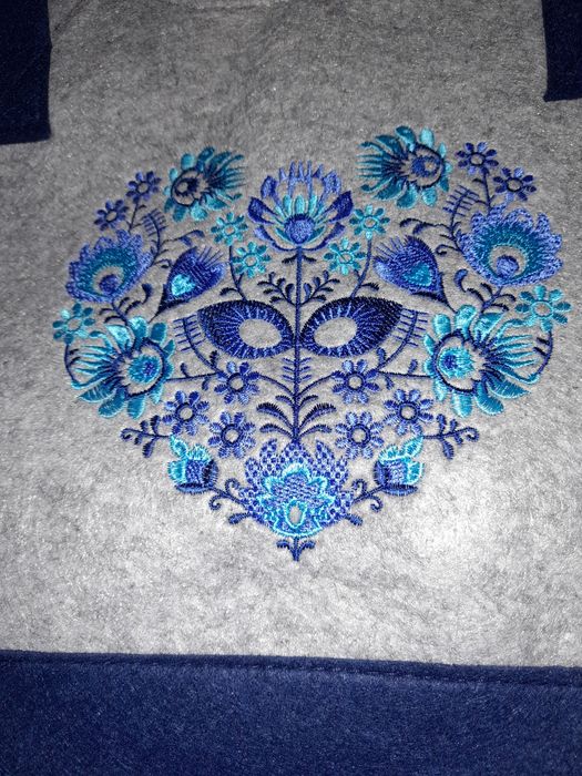 Duża torebka-torba z filcu NOWA