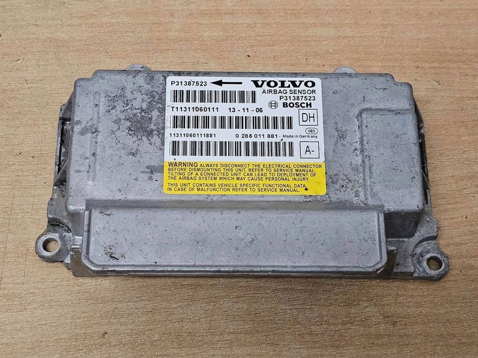 airbag sensor moduł poduszek volvo v60 s60 31387523
