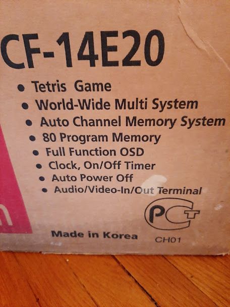 Продам телевизор.LG CF14E20. По диагонали - 14"-35