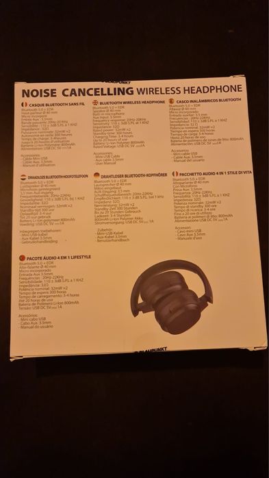 Auscultadores Blaupunkt Wireless Noise Cancelling
