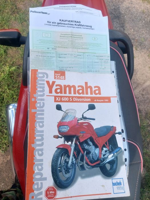 Yamaha XJ600 S Diversion stan bardzo dobry,przegieg 33750 km Moc silnika 61KM