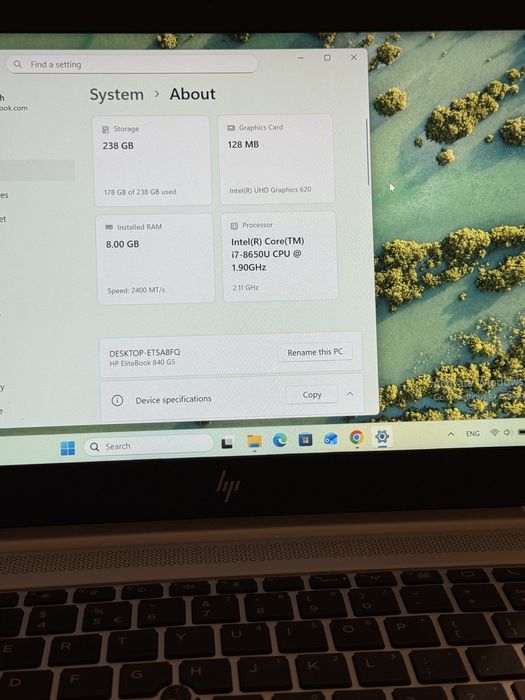 HP EliteBook 840 G5 i7 8th gen + UltraSlim Dock – świetny stan