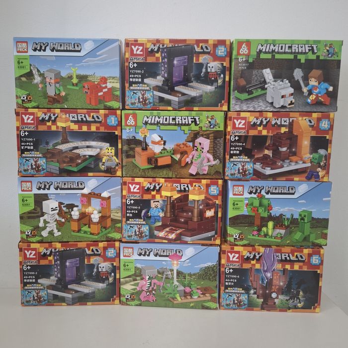 Klocki ze świata minecraft 1 opakowanie