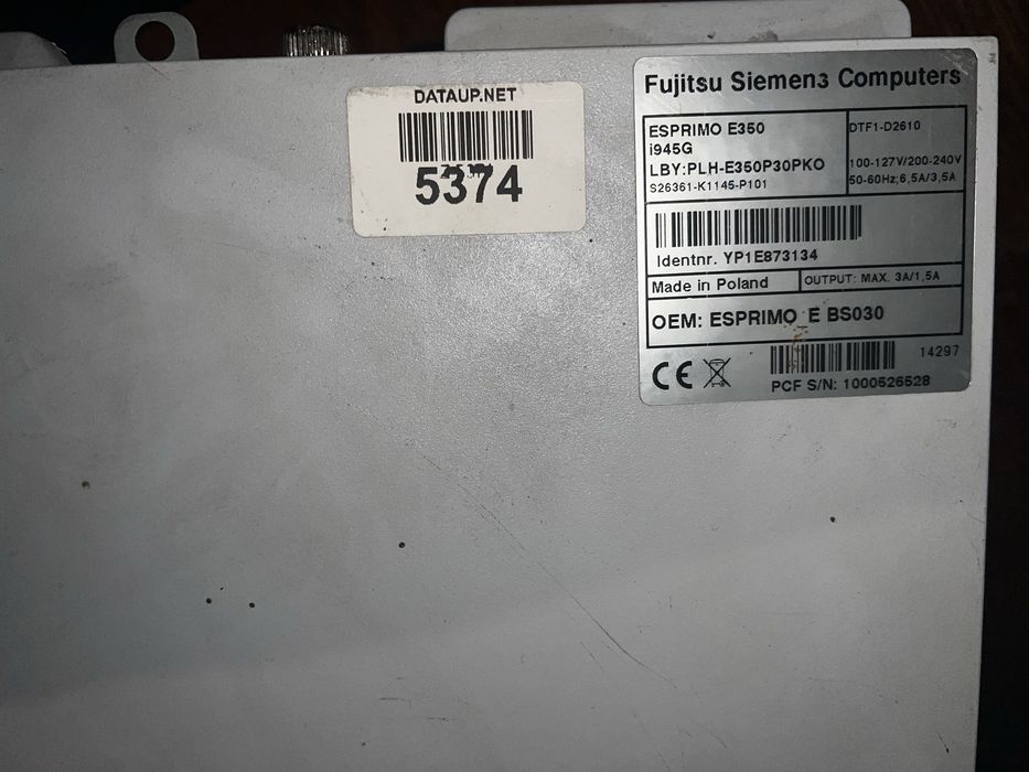 Fujitsu siemens esprimo e 350