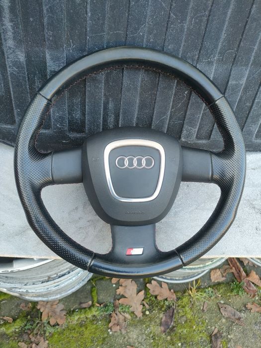 Audi A4 B7 A3 8P kierownica airbag trójramienna poduszka deska