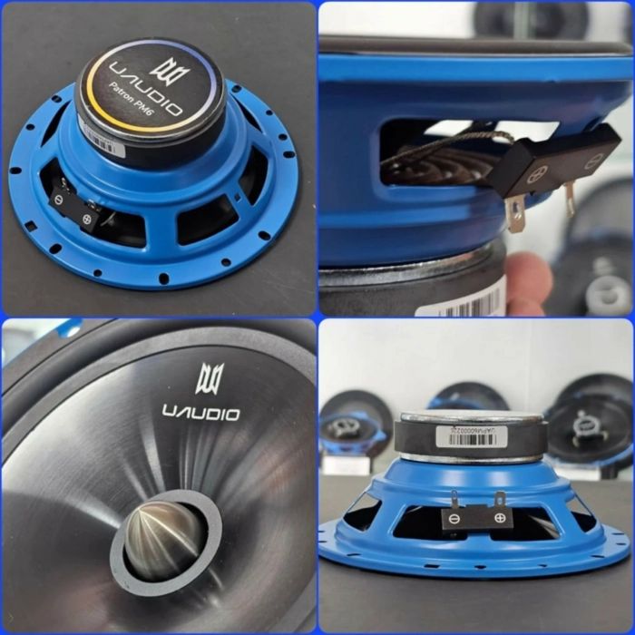 16см Мідбаси UAudio PM6 130Вт  динаміки в авто колонки автозвук акустика сабвуфер