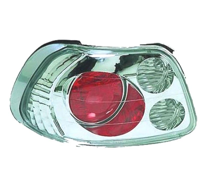 FAROLINS TRASEIROS HONDA DEL SOL 92-97 LOOK LEXUS CROMADO