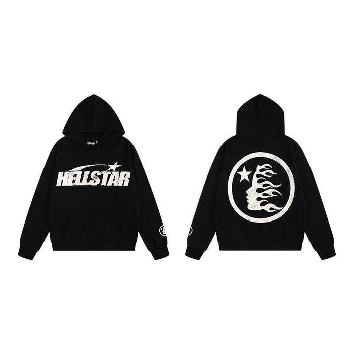 Чоловіче худі HELLSTAR кофта з капюшоном хелстар худи чорне