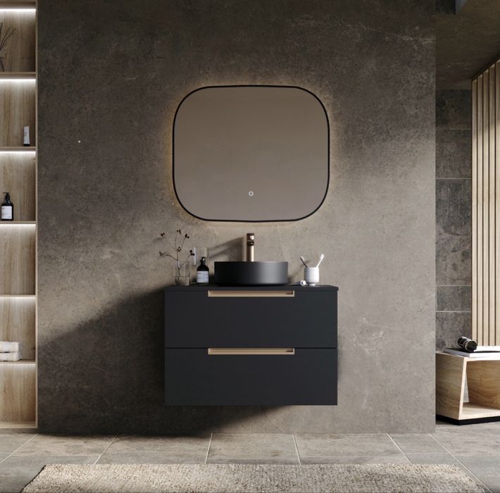 Movel wc 60cm preto mate