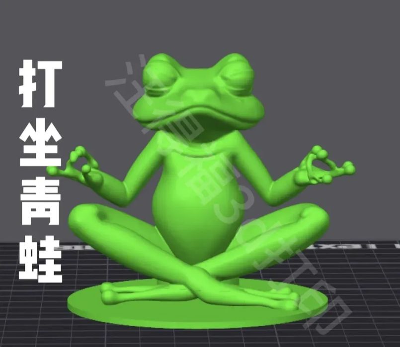 Sapo Sentado em Meditação