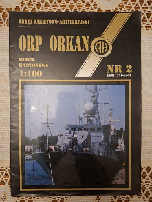 Model papierowy kartonowy ORP ORKAN  1:100 stan  bdb
