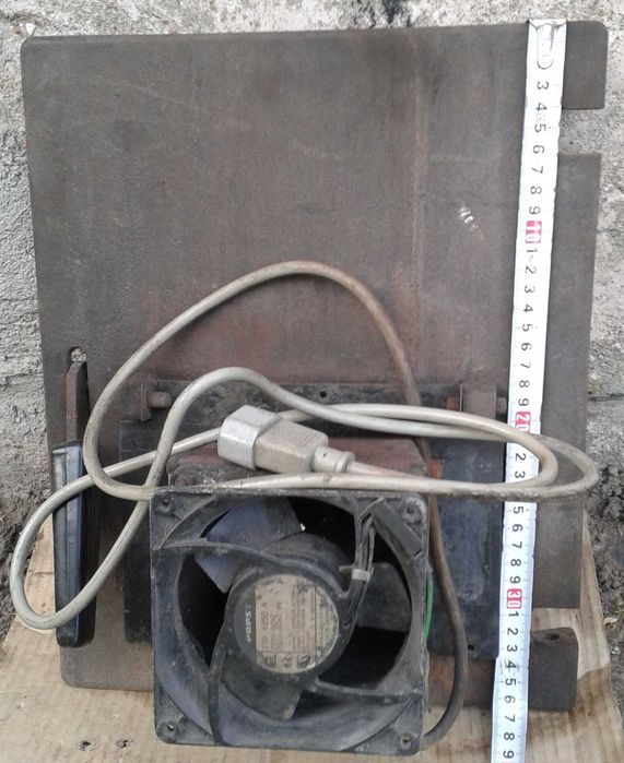 Drzwiczki dolne do pieca kotła SWK Zębiec 14kW + wentylator - komplet.