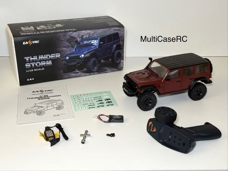 Машинка на радіокеруванні FMS 1:18 JEEP WRANGLER Thunder Strom RTR RED