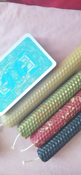 Свічки з вощини ручної роботи