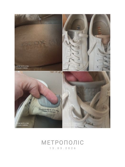 Кросівки geox, camper + подарунок Stradivarius