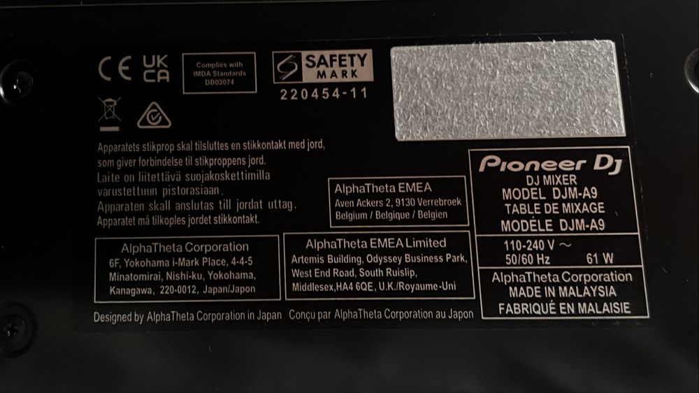 Mixer Pioneer DJM-A9