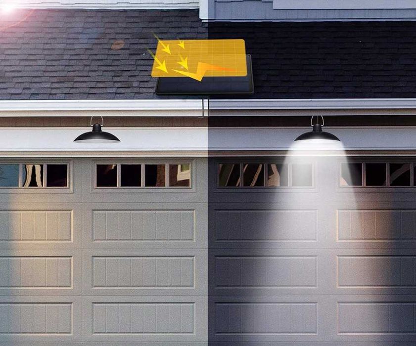 Zestaw 2x Żyrandol Wisząca Lampa Solarna LED  + Pilot