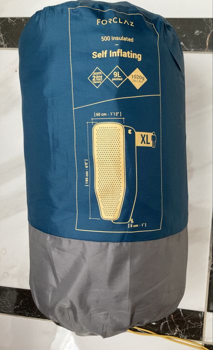 Килимок надувний Forclaz розмір XL для трекінгу 195 × 60 см 1-місний