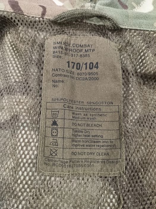 Bluza kurtka brytyjska Smock combat Windproof męska roz. M/L 170 cm demobil MTP