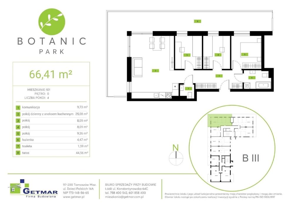 Botanic Park | nowy apartament nr 101 - Widok 2