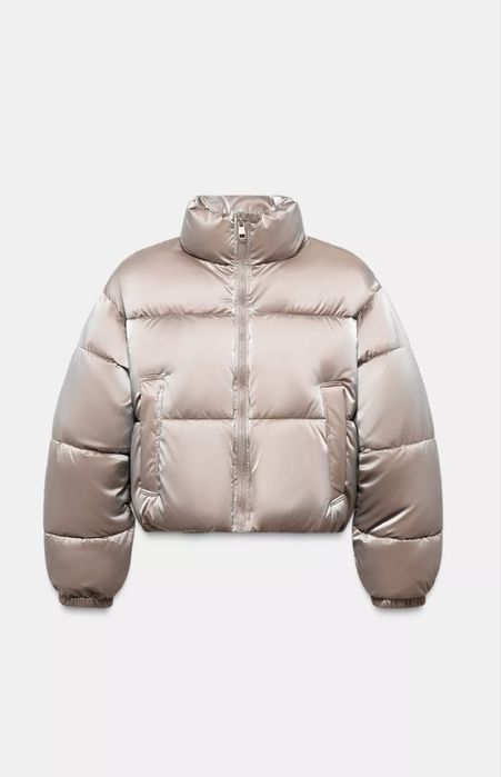 Куртка Zara Нова з вітрозахисноі тканини з блиском
