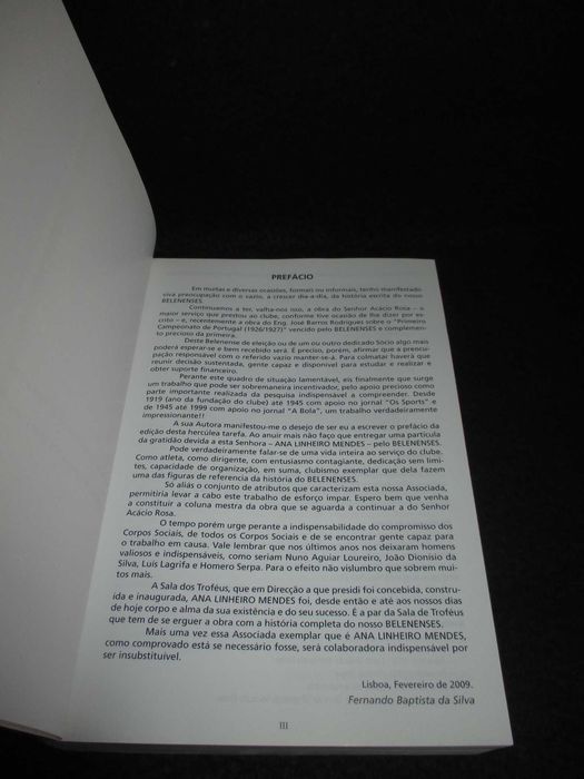 Livro Clube de Futebol Os Belenenses Ana Linheiro