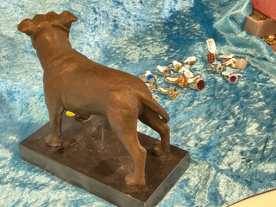 Bronze escultura de cão 16 cm ,Mais anúncios abaixo