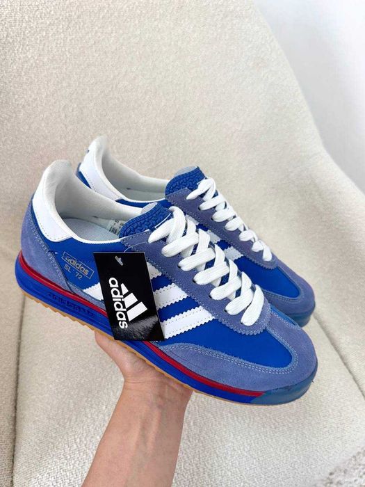 Чоловічі кросівки Adidas SL 72 Blue White Адідас кеди НАЛОЖКА