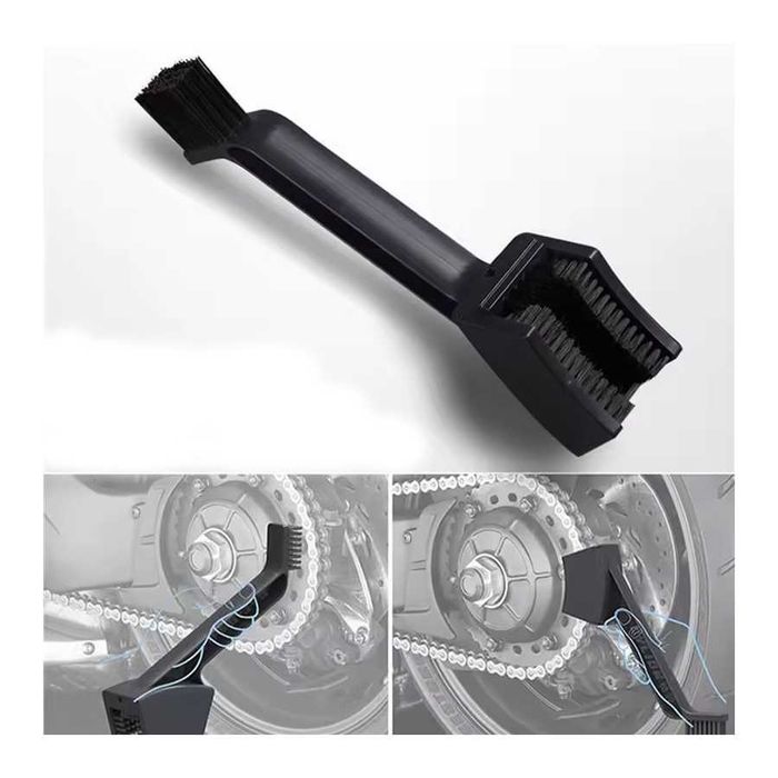 Escova de limpeza para correntes de moto