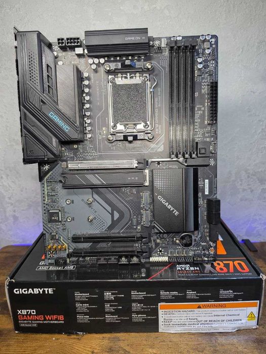 Материнська плата Gigabyte X870 Gaming Wifi6 (AM5) 7000-9000 AMD