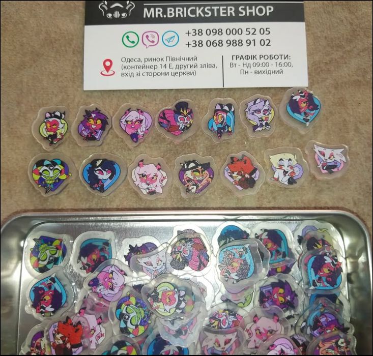 Фігурки фигурки плюшевые игрушки Отель Хазбин Аластор Энджел Даст